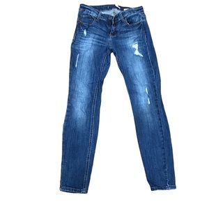 Eunina jeans Ava Low Rise Zipper Skinny Ankle Jeans Size 26